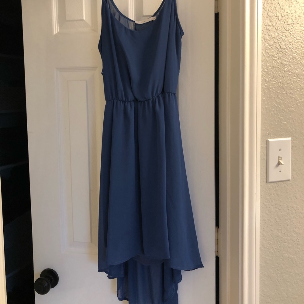 Lush high low blue/periwinkle dress